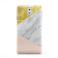 Marble White Gold Foil Peach Samsung Galaxy Note 3 Case