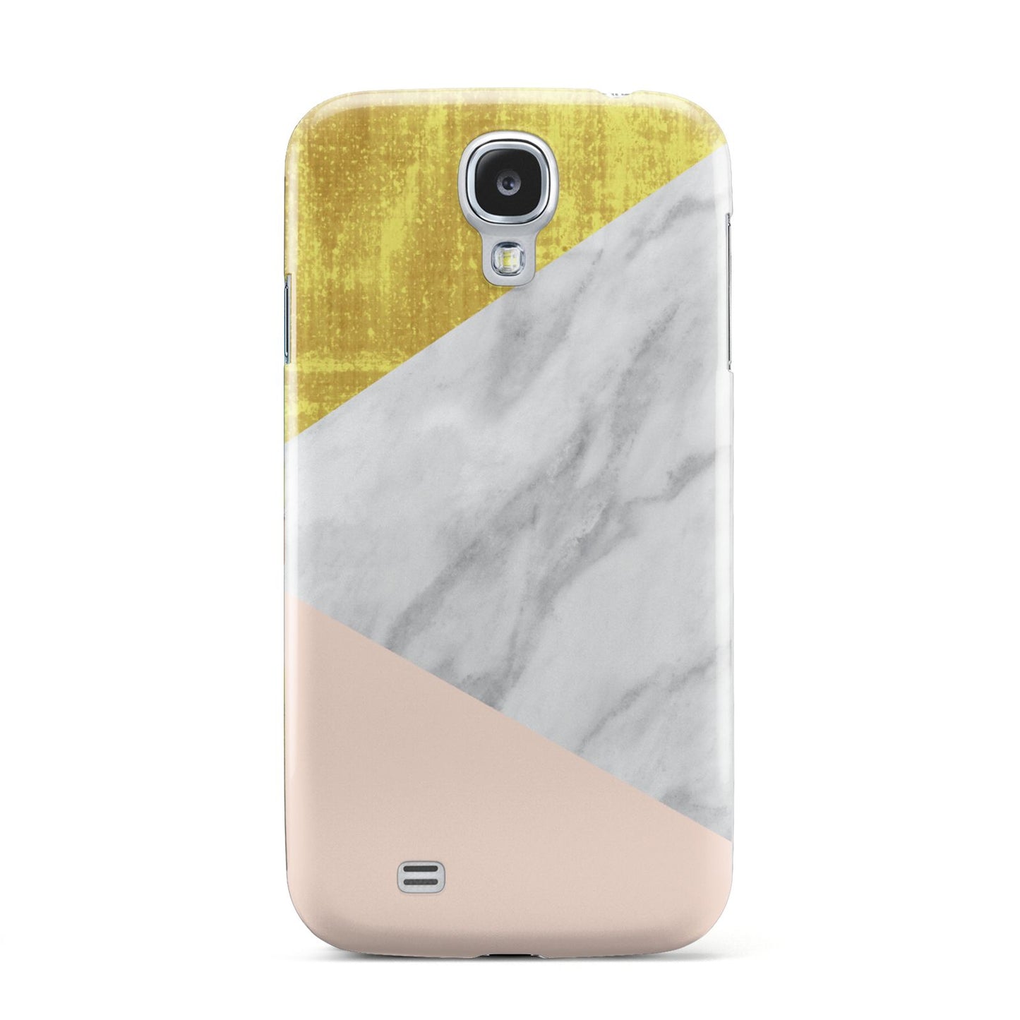 Marble White Gold Foil Peach Samsung Galaxy S4 Case