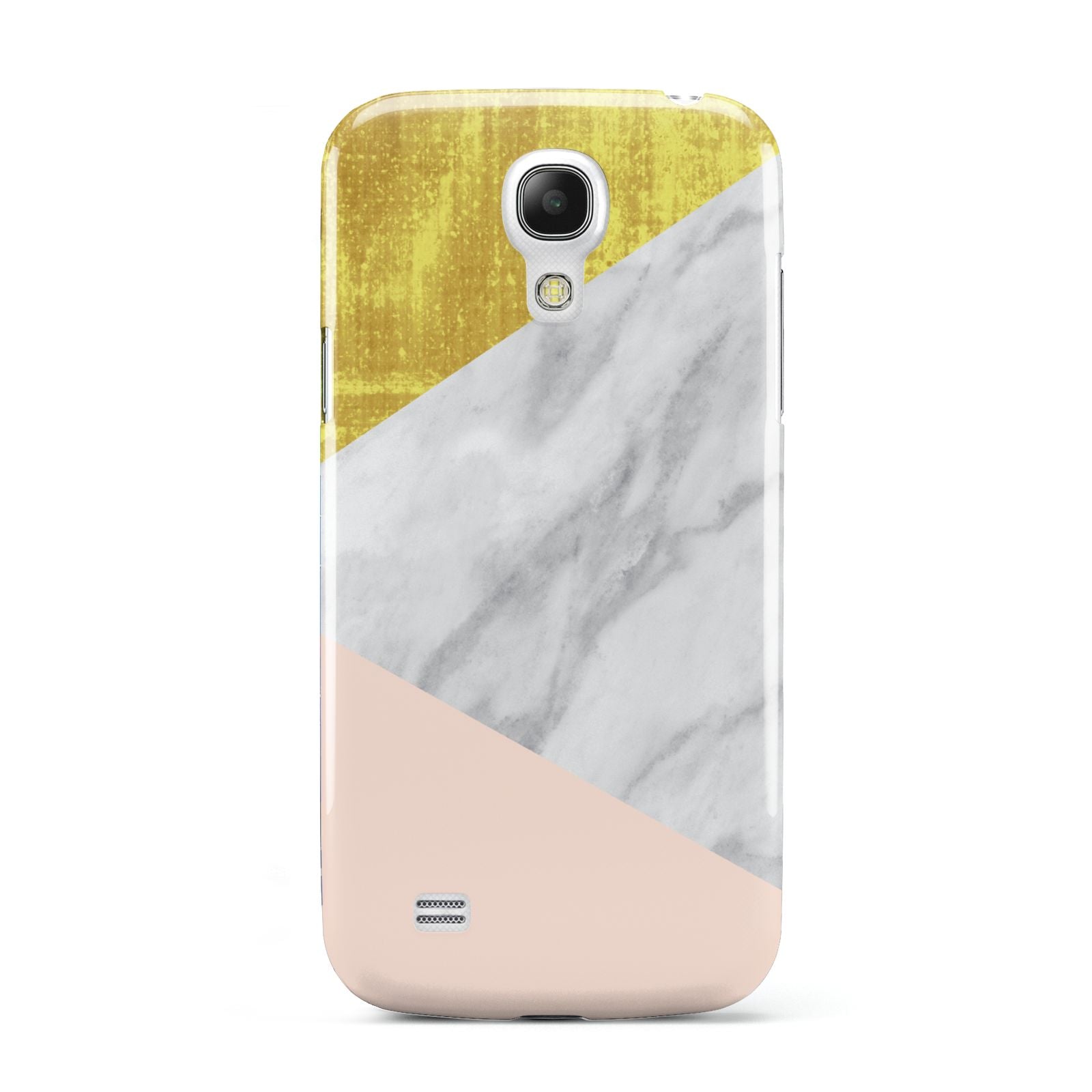 Marble White Gold Foil Peach Samsung Galaxy S4 Mini Case