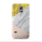 Marble White Gold Foil Peach Samsung Galaxy S5 Mini Case