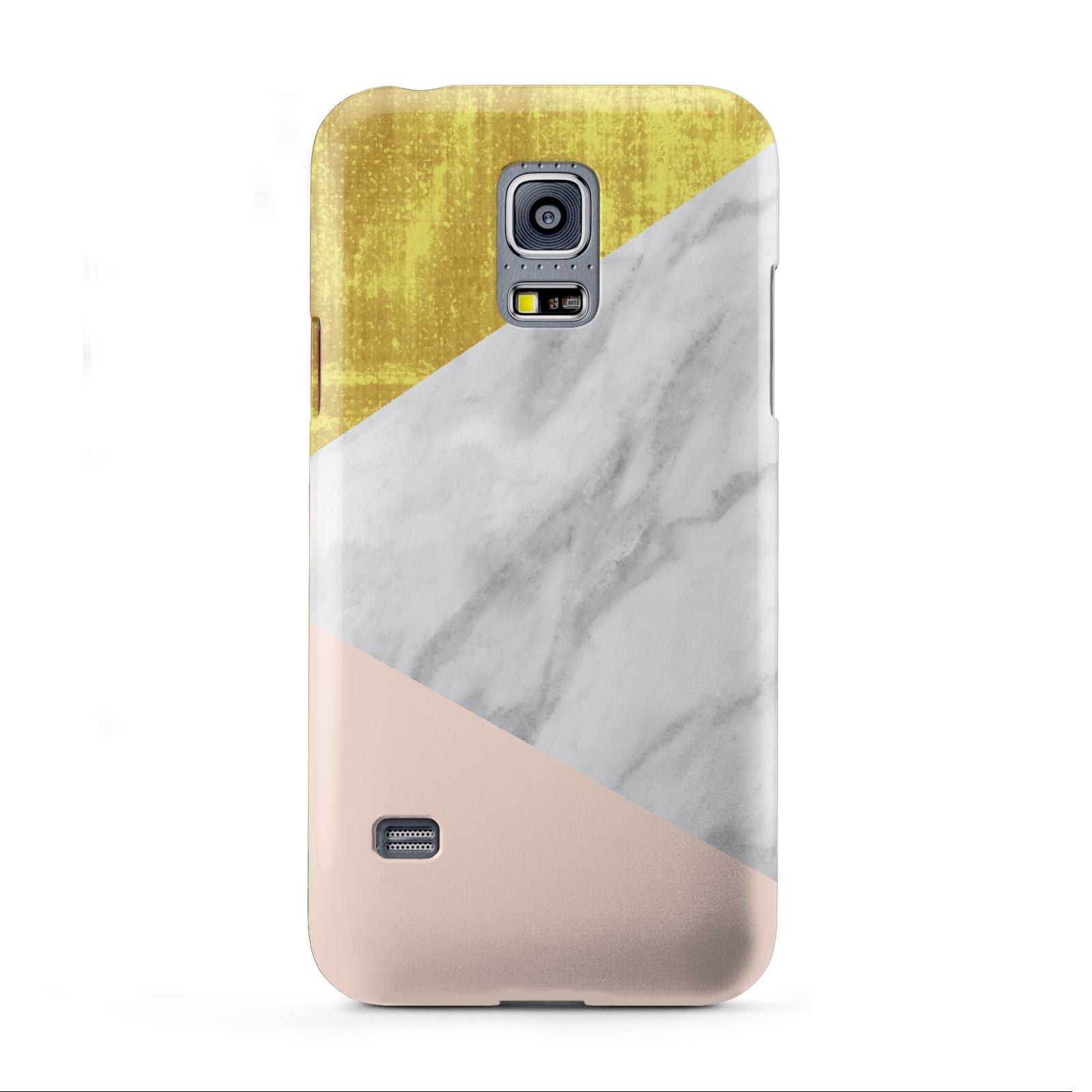 Marble White Gold Foil Peach Samsung Galaxy S5 Mini Case