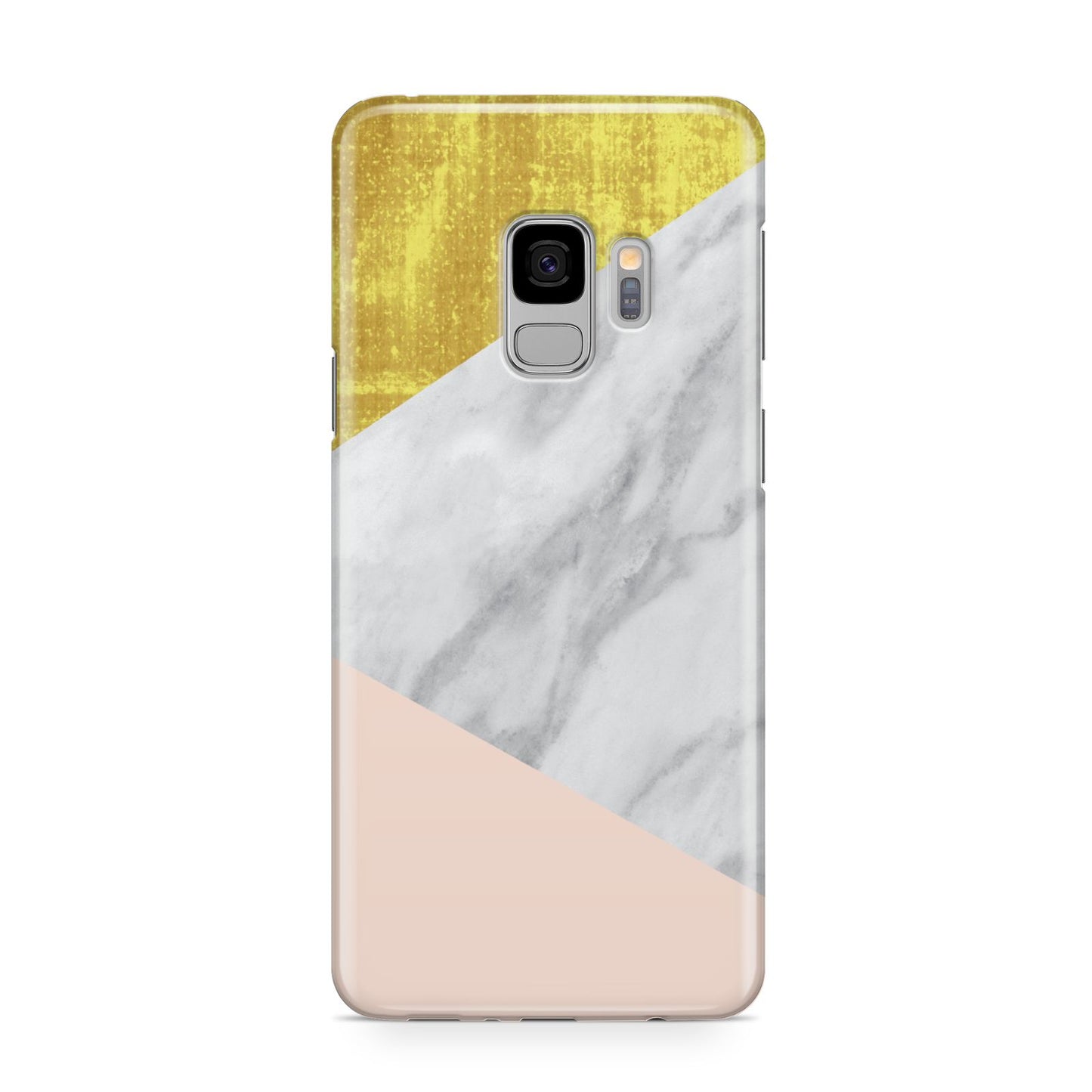 Marble White Gold Foil Peach Samsung Galaxy S9 Case
