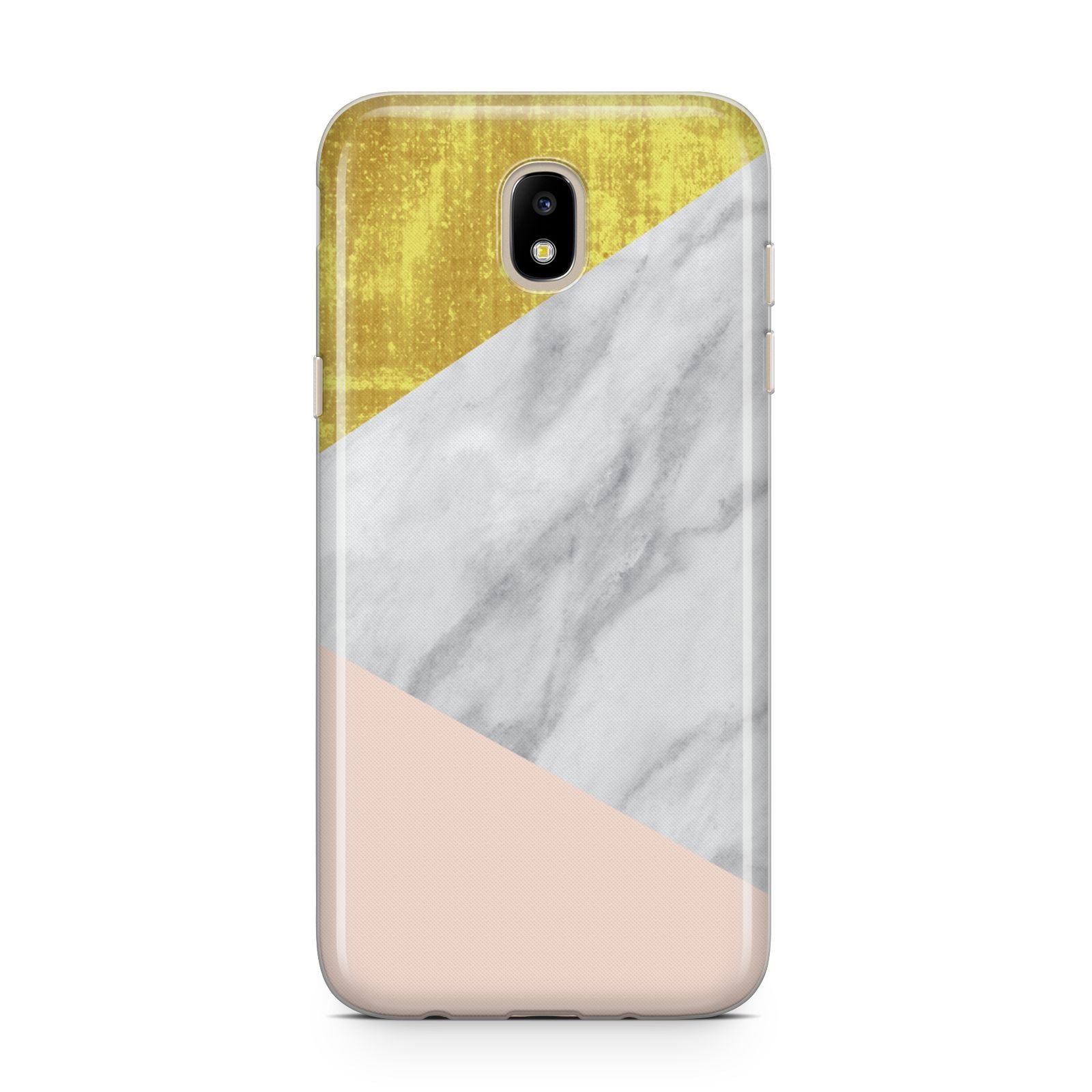 Marble White Gold Foil Peach Samsung J5 2017 Case