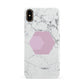Marble White Grey Carrara Apple iPhone Xs Max 3D Snap Case