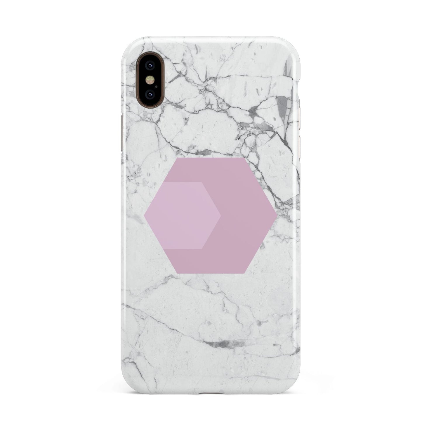 Marble White Grey Carrara Apple iPhone Xs Max 3D Tough Case