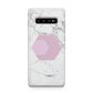 Marble White Grey Carrara Samsung Galaxy S10 Plus Case