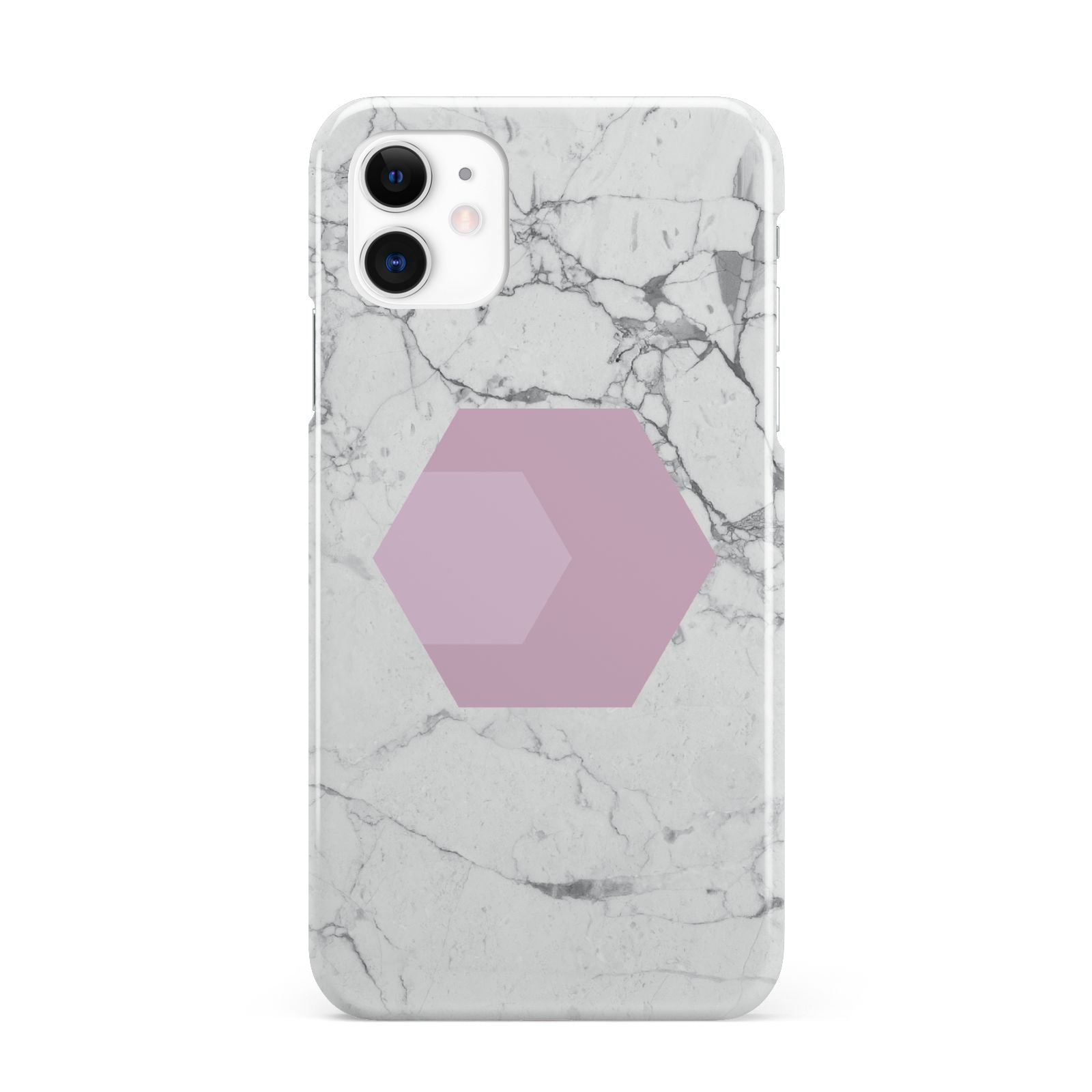 Marble White Grey Carrara iPhone 11 3D Snap Case