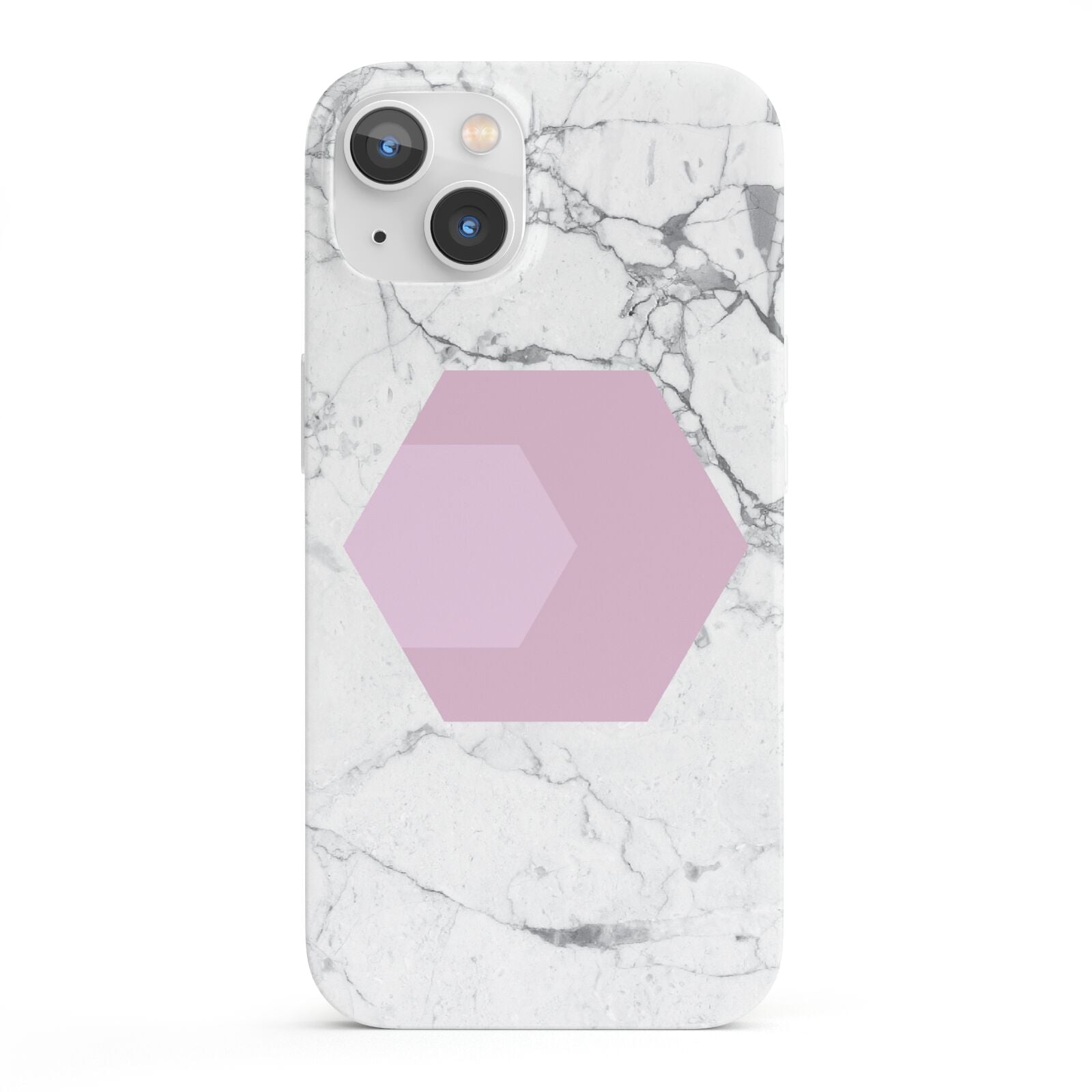 Marble White Grey Carrara iPhone 13 Full Wrap 3D Snap Case