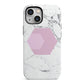 Marble White Grey Carrara iPhone 13 Mini Full Wrap 3D Tough Case