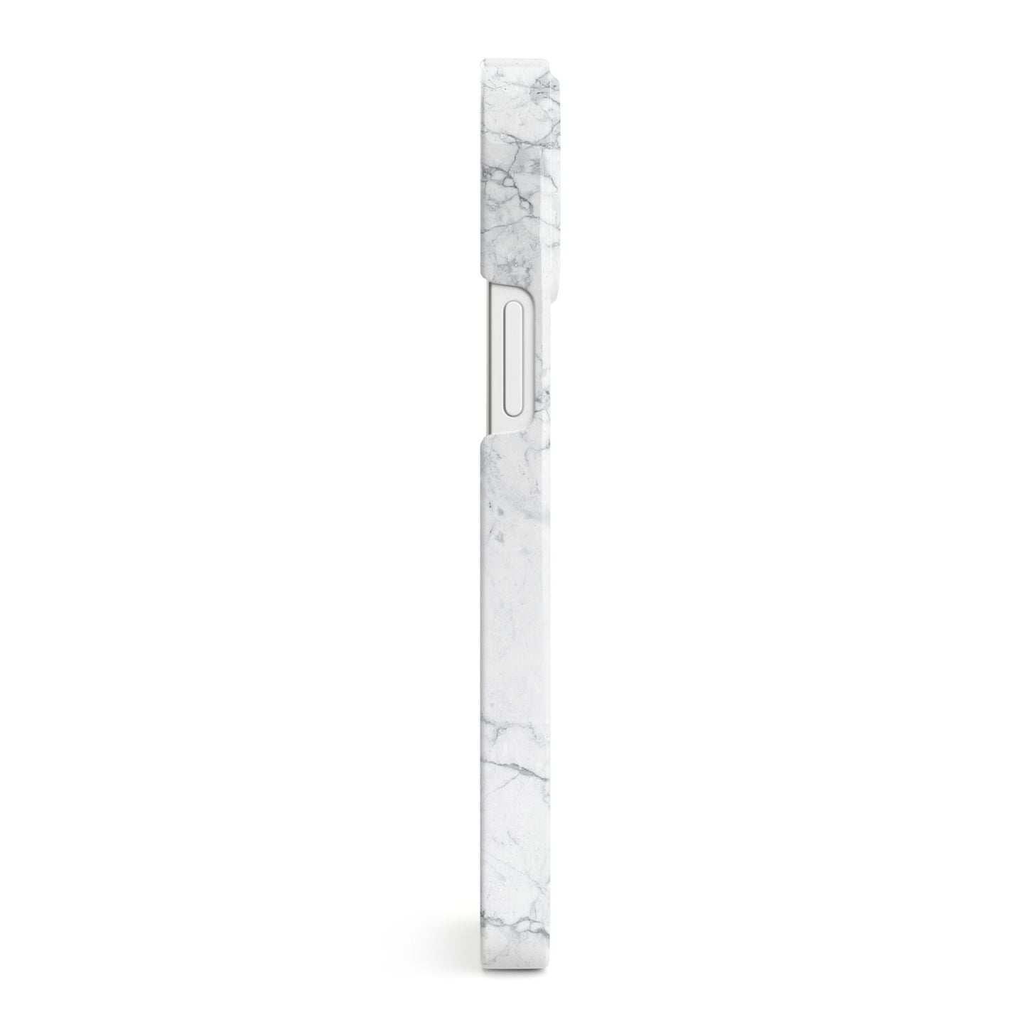 Marble White Grey Carrara iPhone 13 Mini Side Image 3D Snap Case