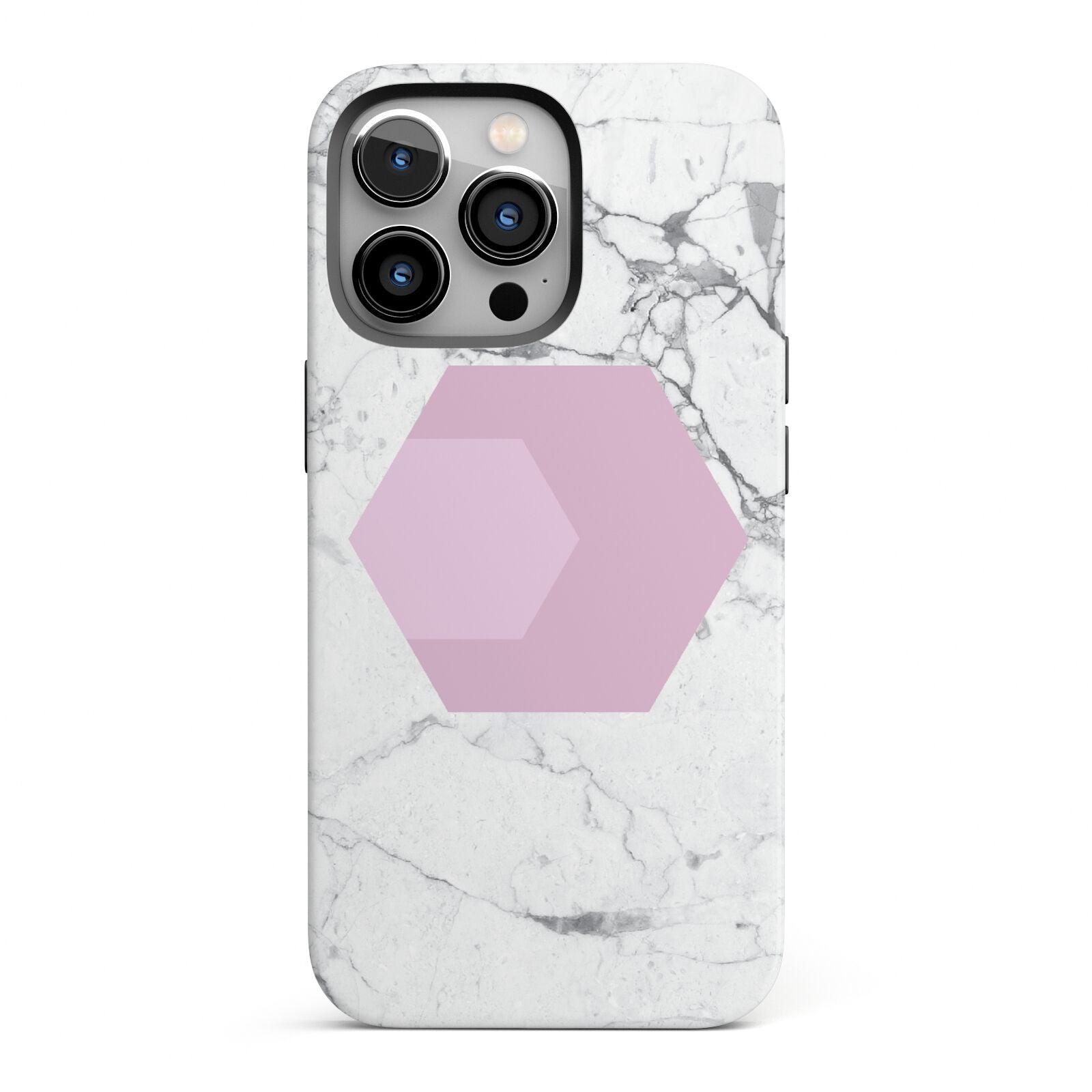 Marble White Grey Carrara iPhone 13 Pro Full Wrap 3D Tough Case