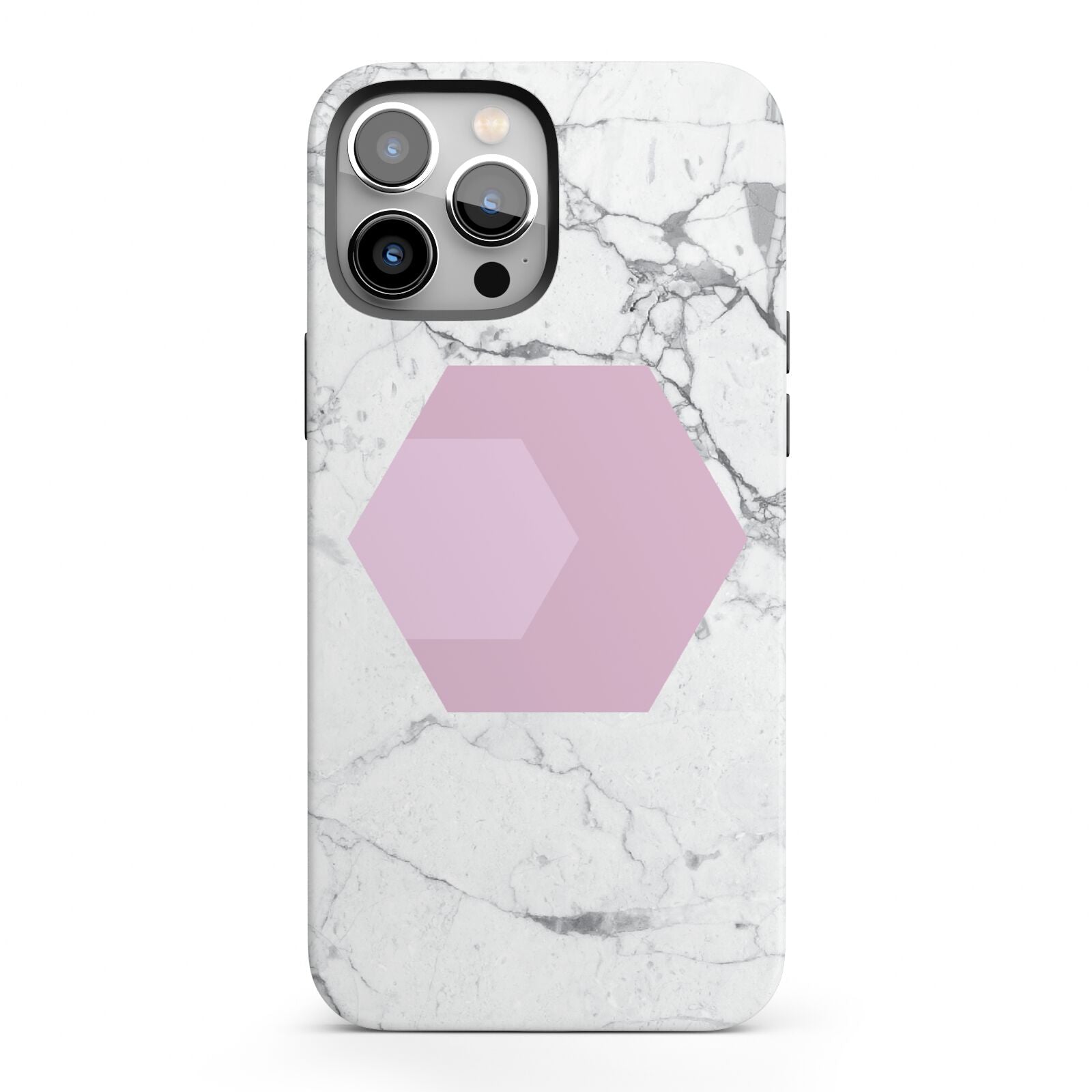 Marble White Grey Carrara iPhone 13 Pro Max Full Wrap 3D Tough Case