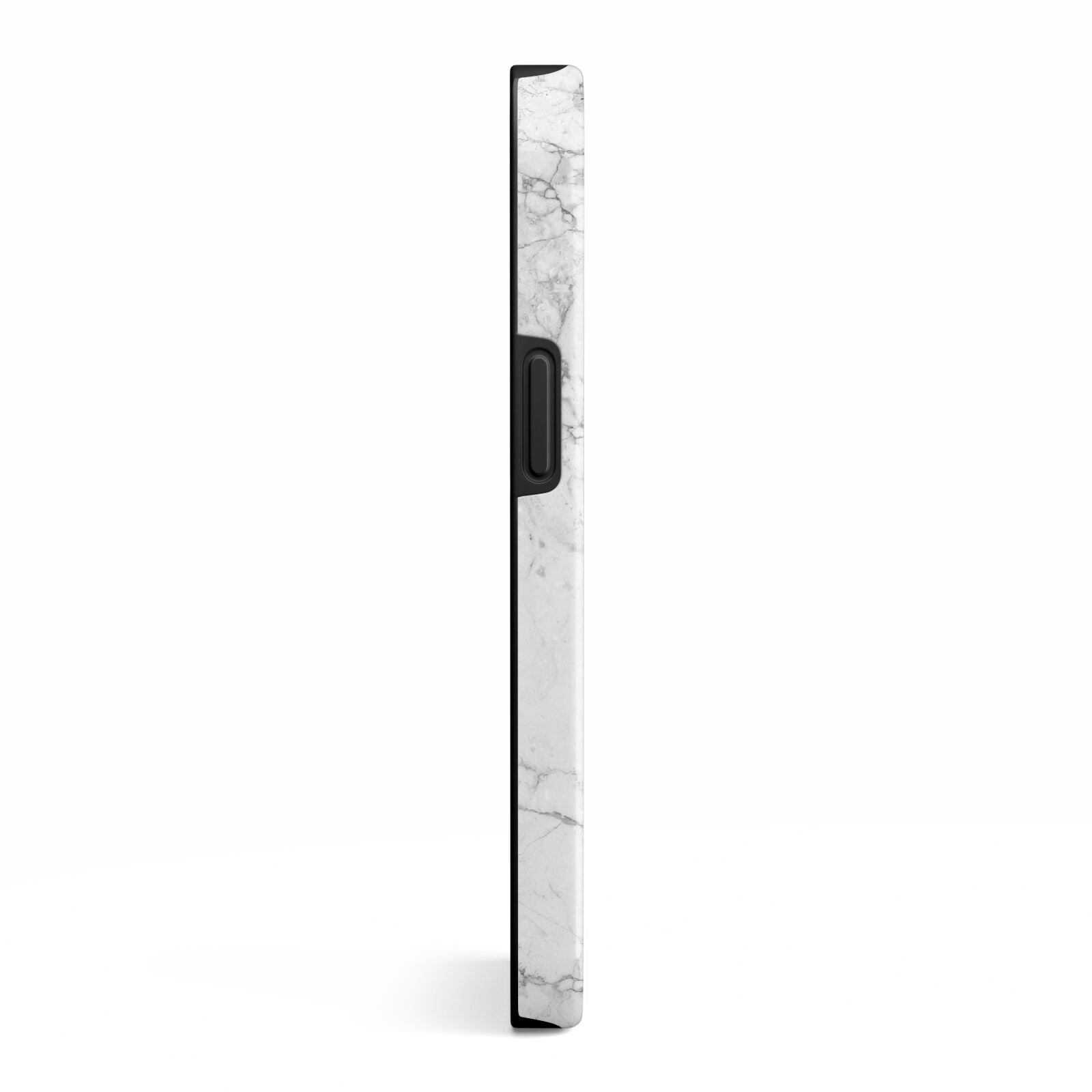 Marble White Grey Carrara iPhone 13 Side Image 3D Tough Case