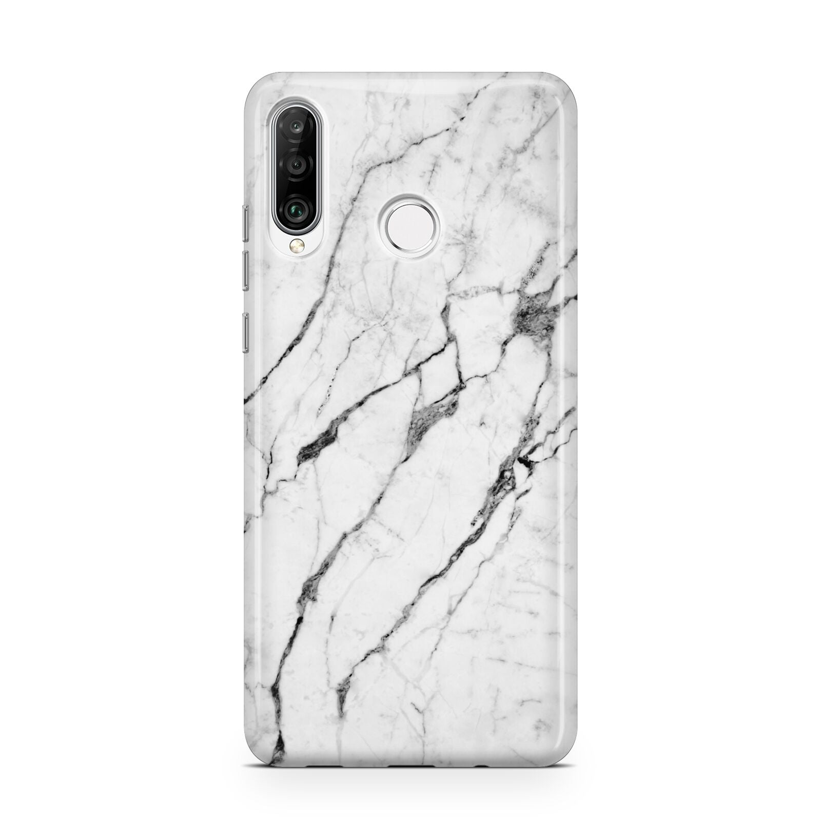Marble White Huawei P30 Lite Phone Case