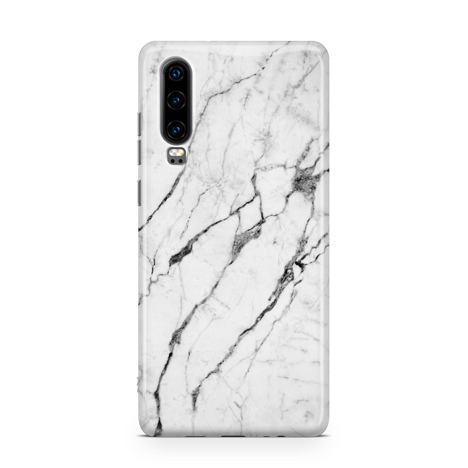 Marble White Huawei P30 Phone Case