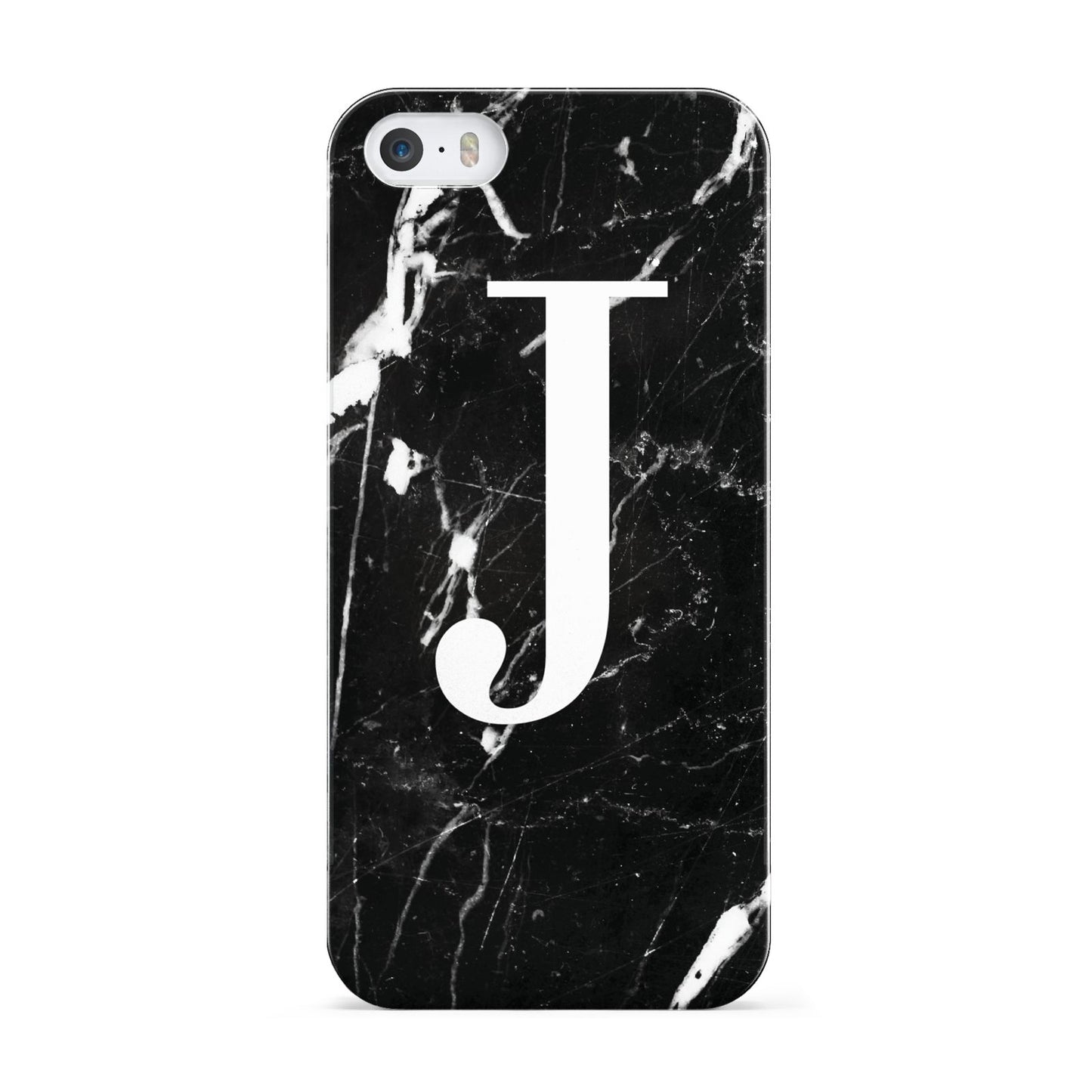 Marble White Initial Personalised Apple iPhone 5 Case