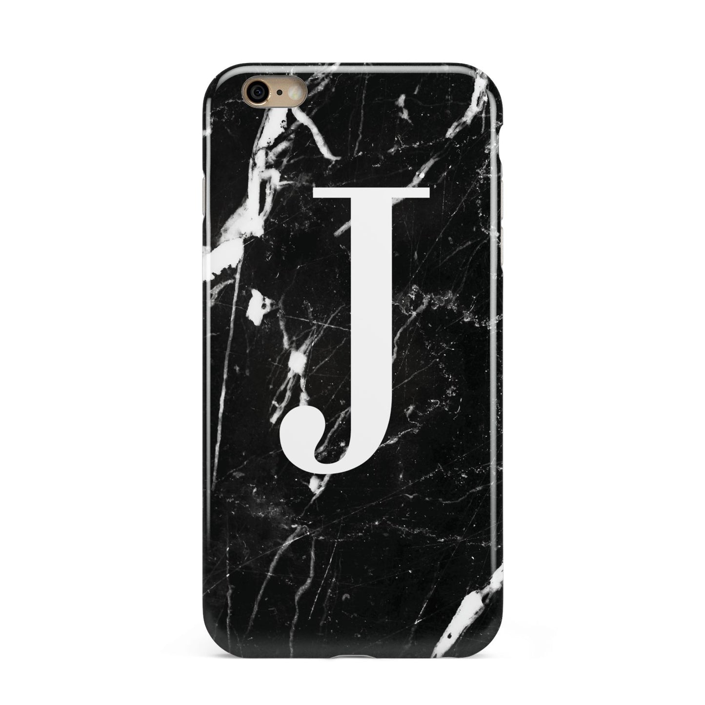 Marble White Initial Personalised Apple iPhone 6 Plus 3D Tough Case