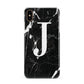 Marble White Initial Personalised Apple iPhone Xs Max 3D Snap Case