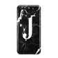 Marble White Initial Personalised Huawei Nova 2s Phone Case