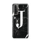 Marble White Initial Personalised Huawei P Smart 2021