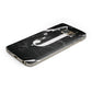 Marble White Initial Personalised Protective Samsung Galaxy Case Angled Image