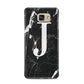 Marble White Initial Personalised Samsung Galaxy A5 2016 Case on gold phone