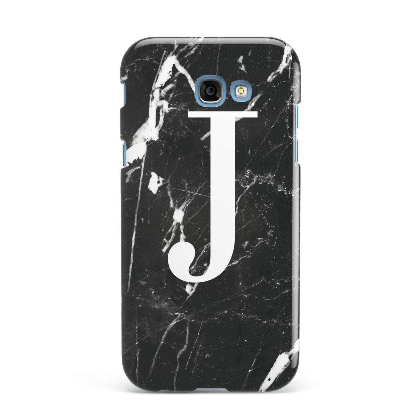 Marble White Initial Personalised Samsung Galaxy A7 2017 Case