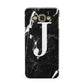 Marble White Initial Personalised Samsung Galaxy A8 Case