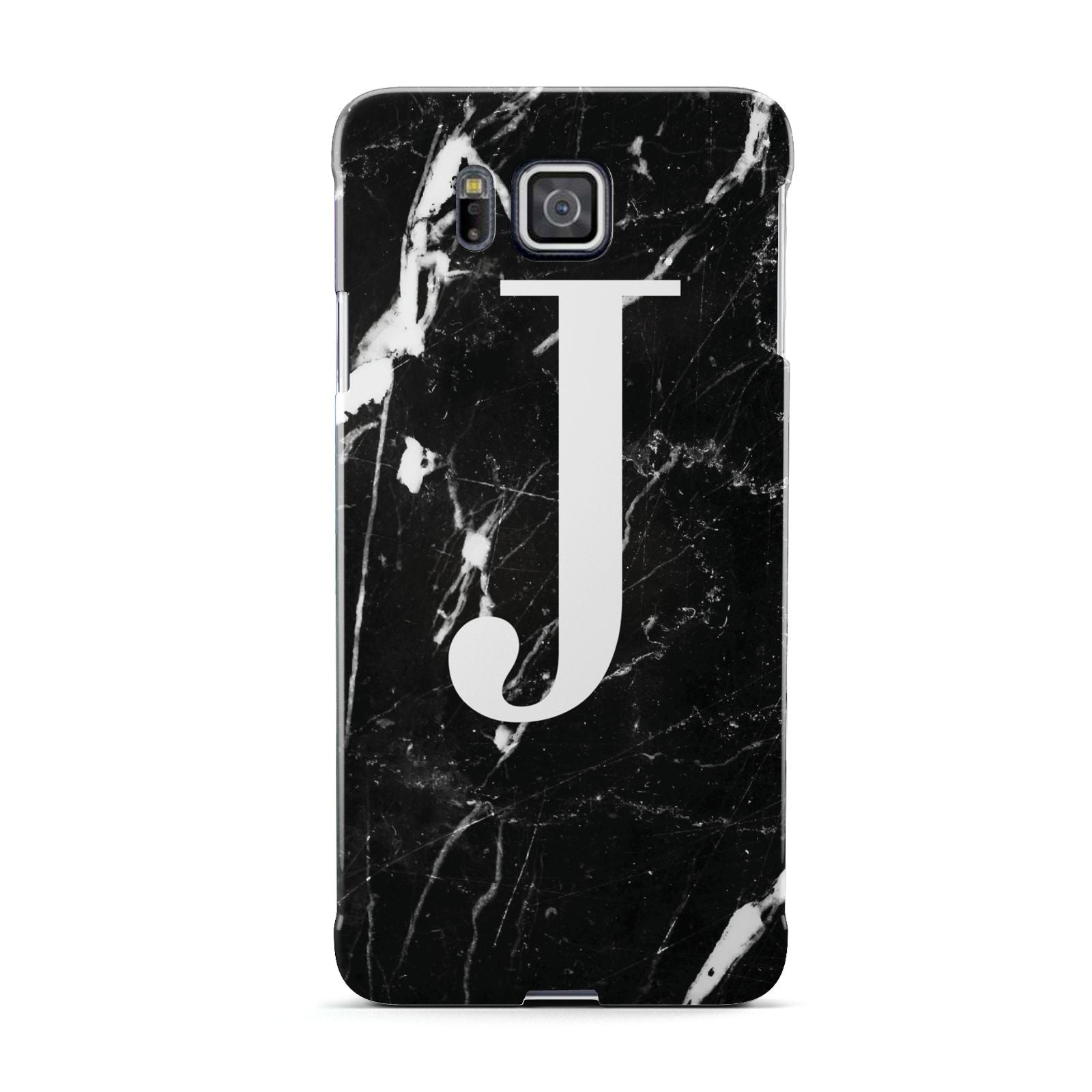Marble White Initial Personalised Samsung Galaxy Alpha Case