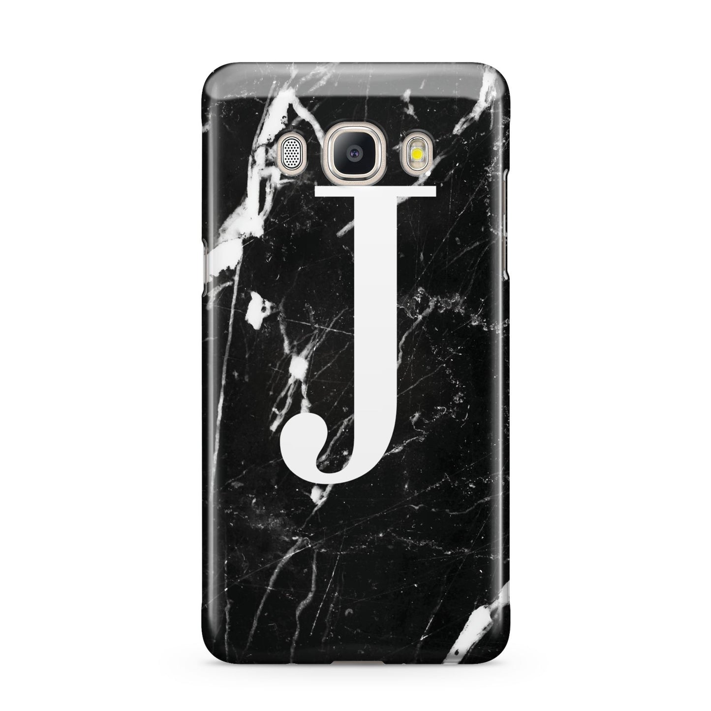 Marble White Initial Personalised Samsung Galaxy J5 2016 Case