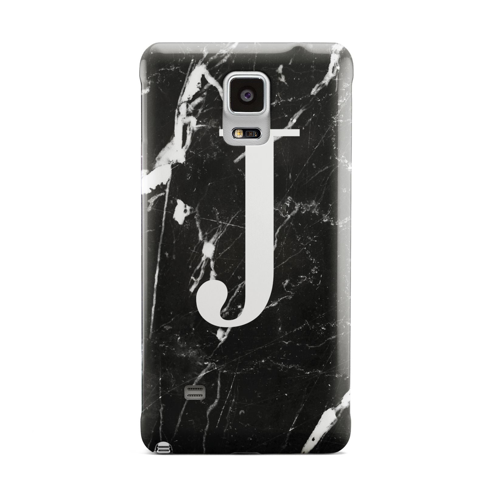 Marble White Initial Personalised Samsung Galaxy Note 4 Case