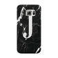 Marble White Initial Personalised Samsung Galaxy S6 Edge Case