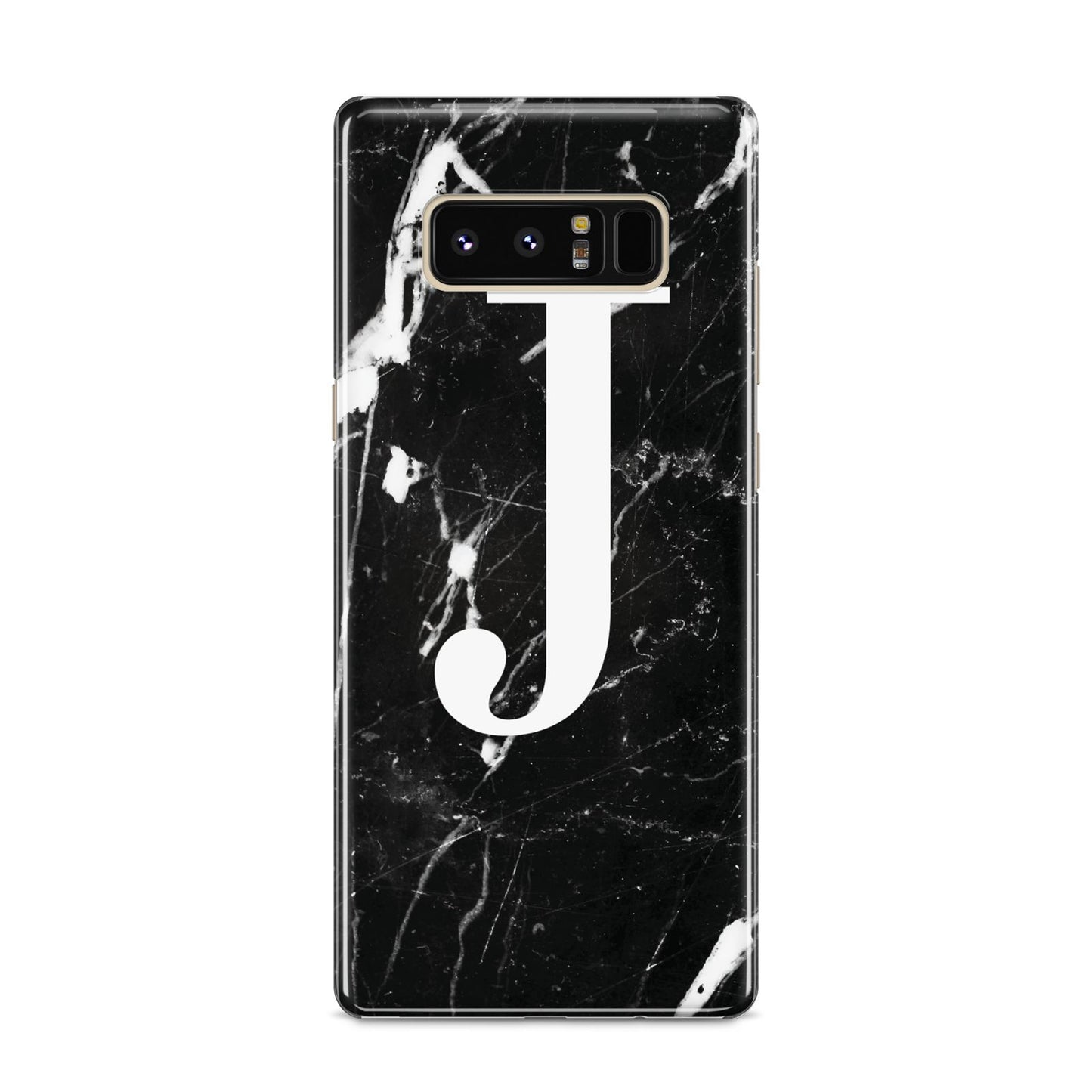 Marble White Initial Personalised Samsung Galaxy S8 Case