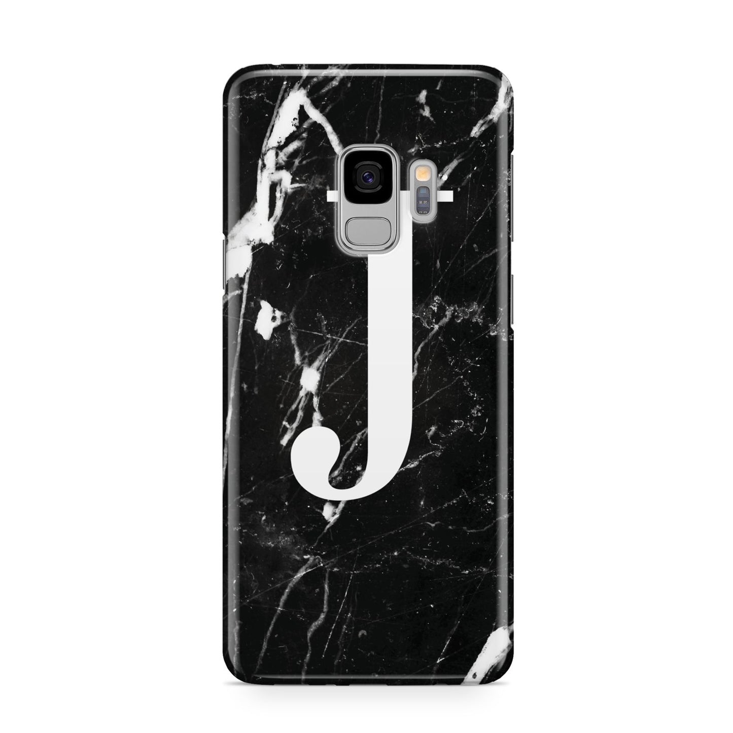 Marble White Initial Personalised Samsung Galaxy S9 Case