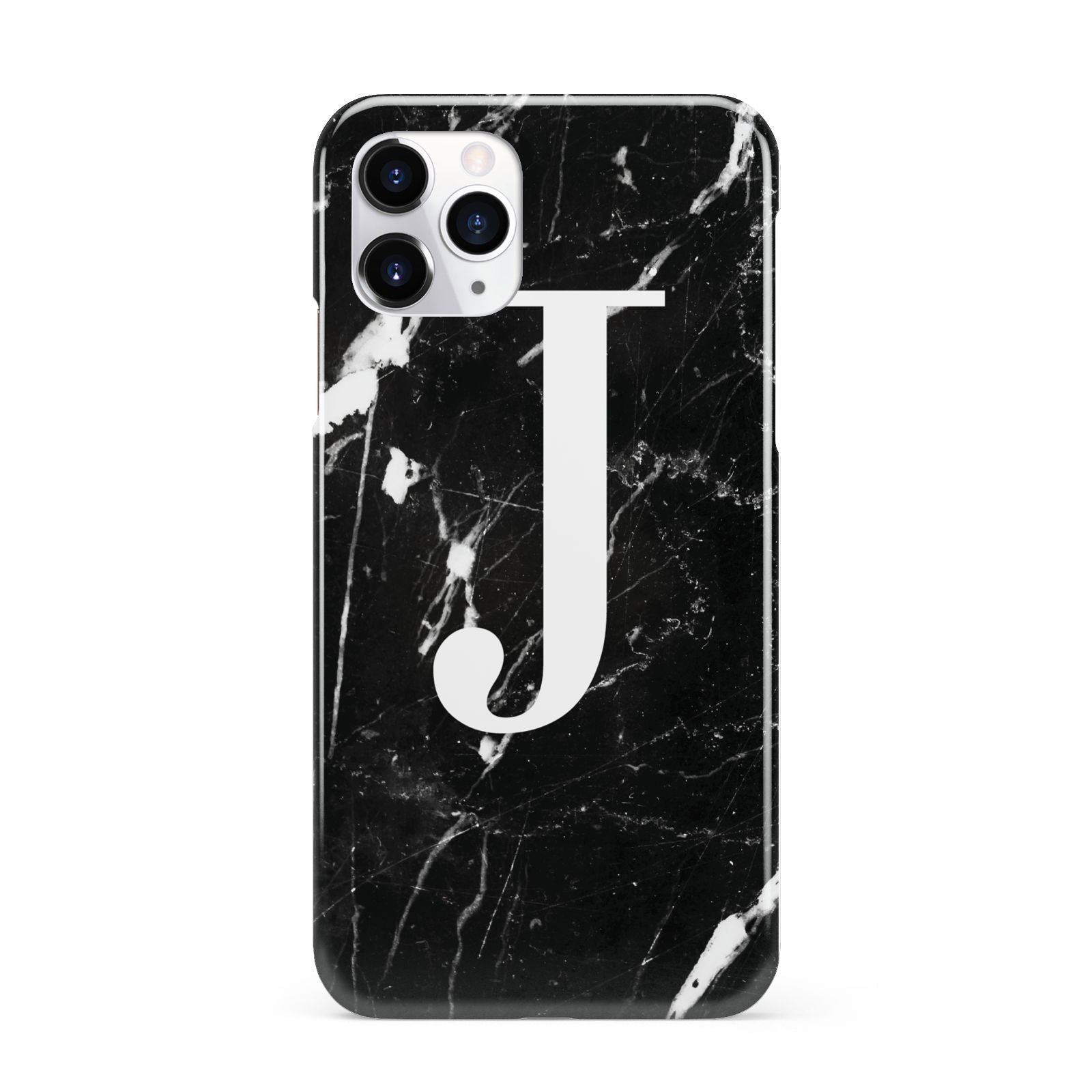 Marble White Initial Personalised iPhone 11 Pro 3D Snap Case