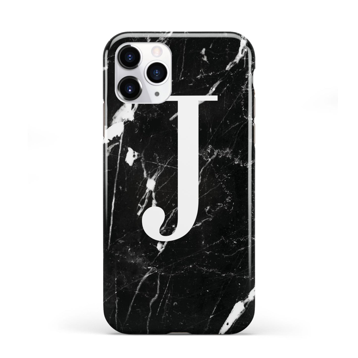 Marble White Initial Personalised iPhone 11 Pro 3D Tough Case