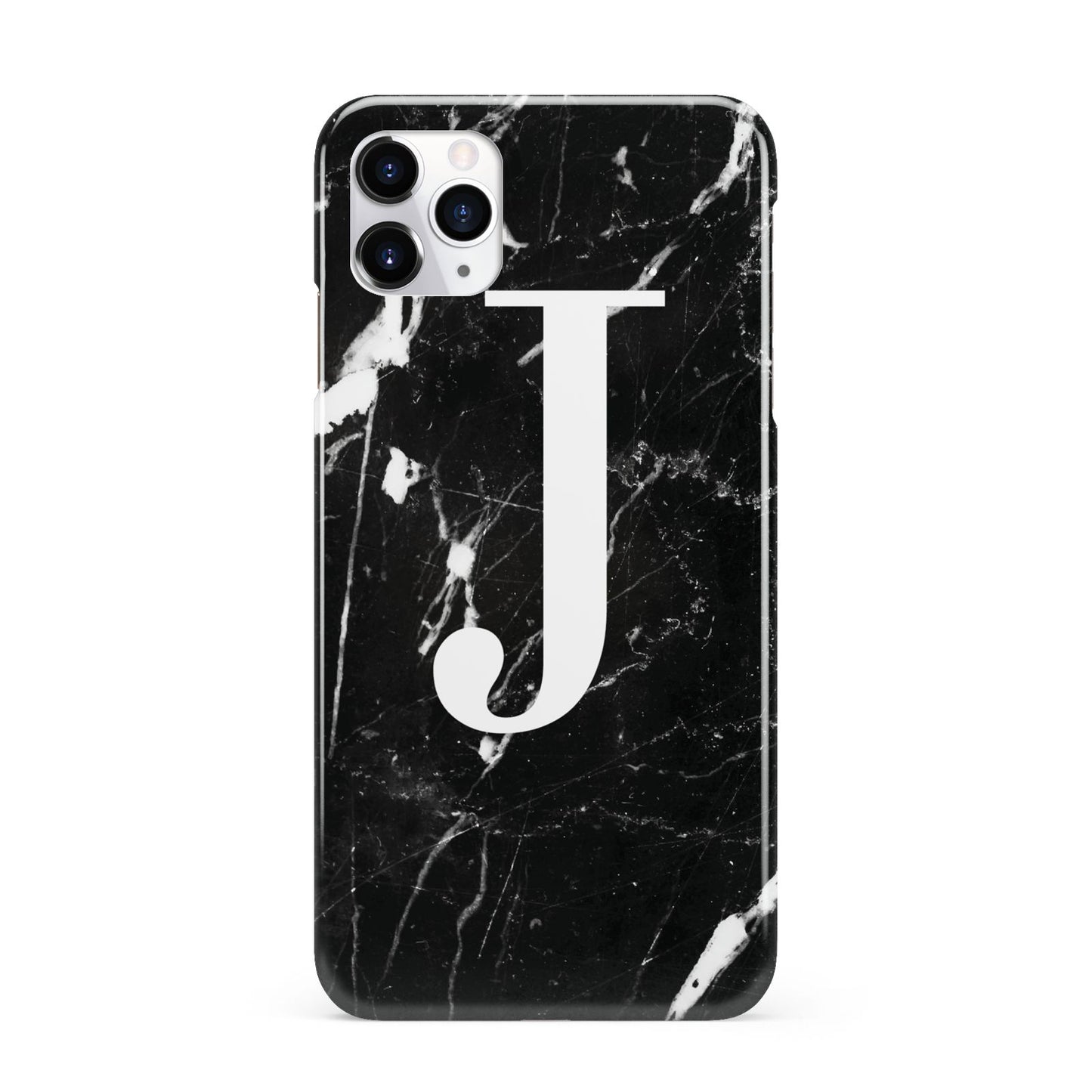 Marble White Initial Personalised iPhone 11 Pro Max 3D Snap Case