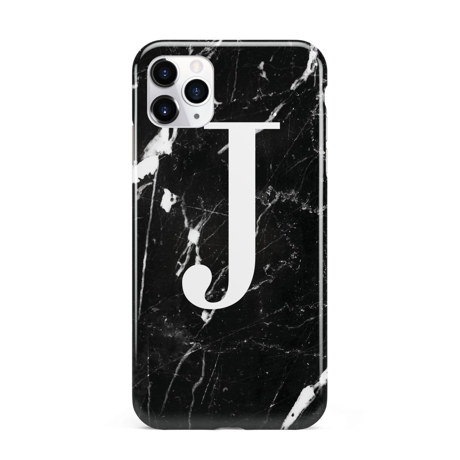 Marble White Initial Personalised iPhone 11 Pro Max 3D Tough Case
