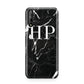 Marble White Initials Monogram Personalised Huawei Enjoy 10s Phone Case