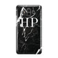 Marble White Initials Monogram Personalised Huawei Mate 10 Protective Phone Case