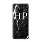 Marble White Initials Monogram Personalised Huawei Mate 20 Pro Phone Case
