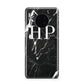 Marble White Initials Monogram Personalised Huawei Mate 30