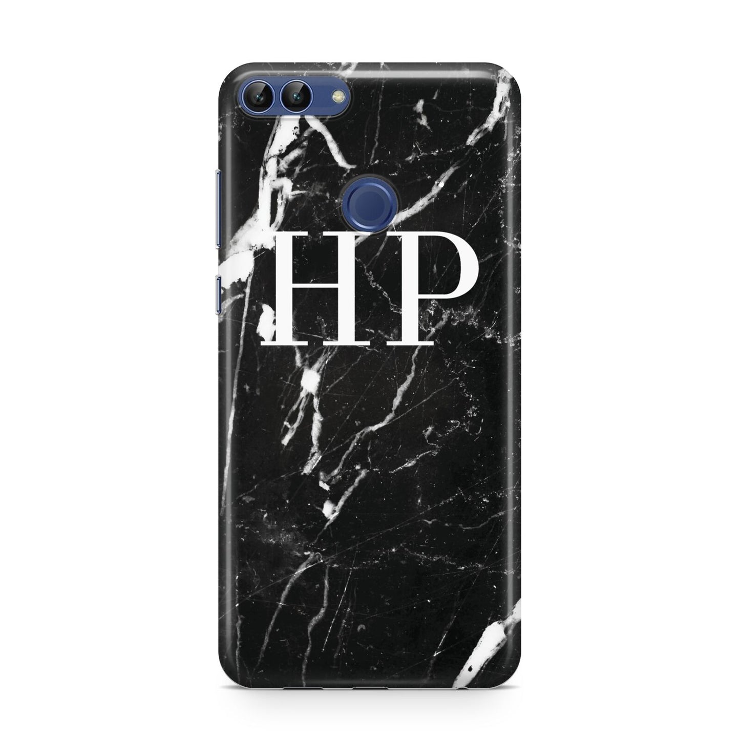 Marble White Initials Monogram Personalised Huawei P Smart Case