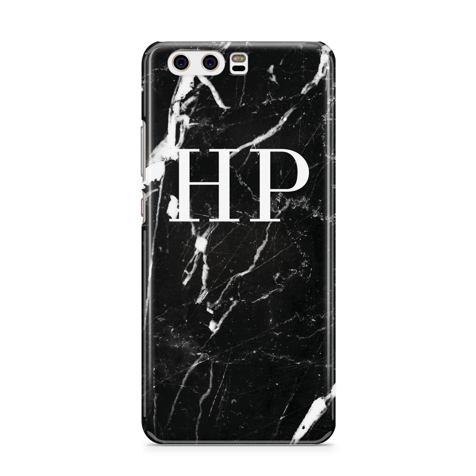 Marble White Initials Monogram Personalised Huawei P10 Phone Case