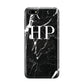 Marble White Initials Monogram Personalised Huawei Y5 Prime 2018 Phone Case