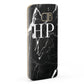 Marble White Initials Monogram Personalised Samsung Galaxy Case Fourty Five Degrees