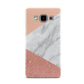 Marble White Rose Gold Samsung Galaxy A5 Case