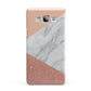 Marble White Rose Gold Samsung Galaxy A7 2015 Case