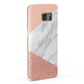 Marble White Rose Gold Samsung Galaxy Case Fourty Five Degrees