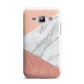 Marble White Rose Gold Samsung Galaxy J1 2015 Case